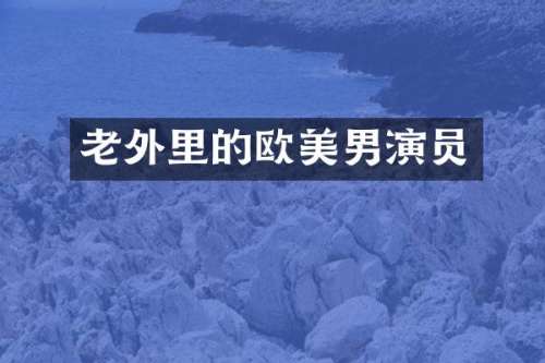老外里的欧美男演员