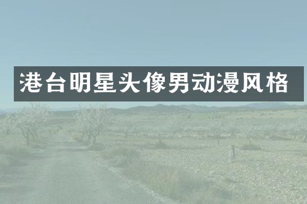 港台明星头像男动漫风格