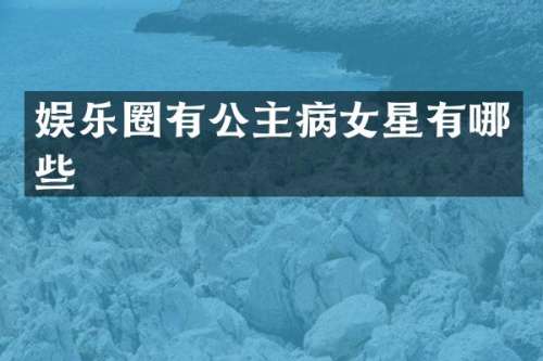 娱乐圈有公主星有哪些