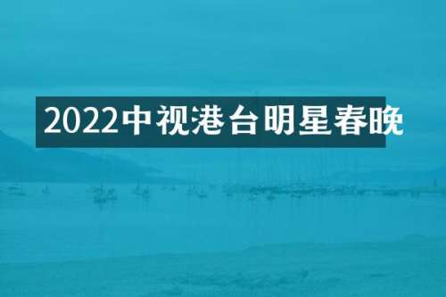 2022中视港台明星