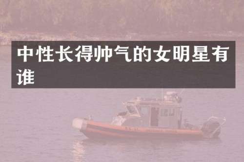 中性长得帅气的女明星有谁