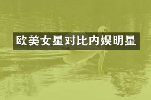 欧星对比内娱明星