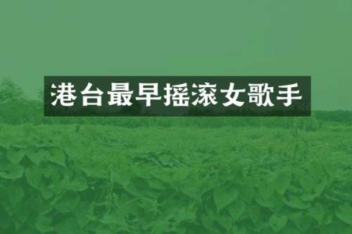 港台最早摇滚女歌手