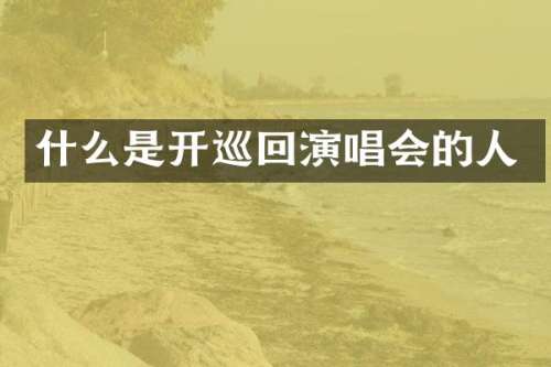 什么是开巡回演唱会的人