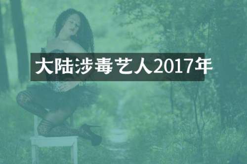 大陆艺人2017年