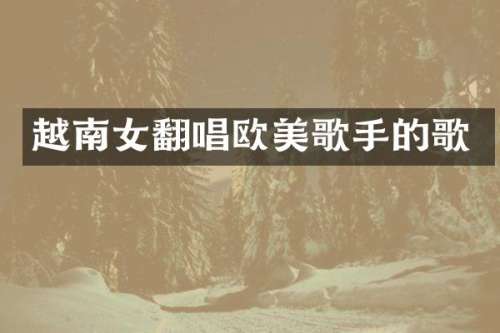 越南女翻唱欧美歌手的歌