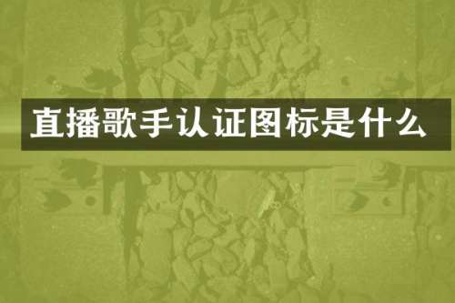直播歌手认证图标是什么