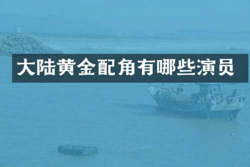 大陆黄金配角有哪些演员