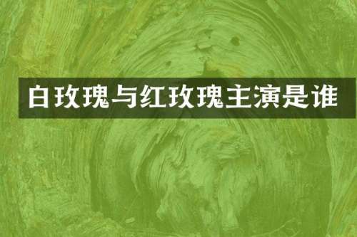 白玫瑰与红玫瑰主演是谁