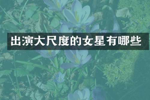 出演的女星有哪些