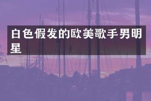 白色假发的欧美歌手男明星
