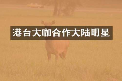 港台大咖合作大陆明星