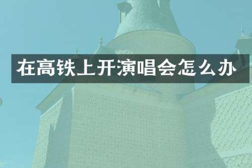 在高铁上开演唱会怎么办