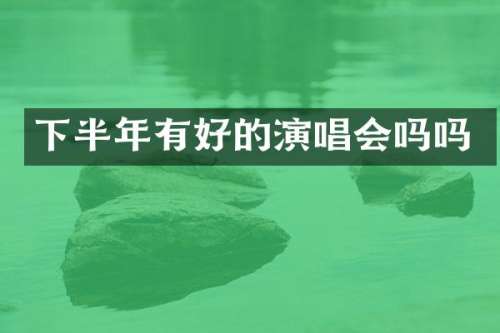 下半年有好的演唱会吗吗