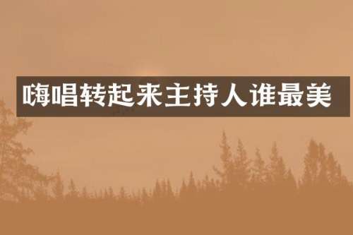 嗨唱转起来主持人谁最美