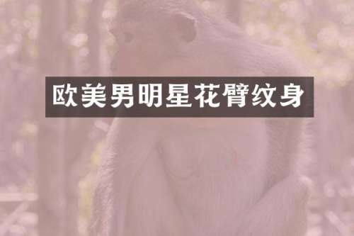 欧美男明星花臂纹身