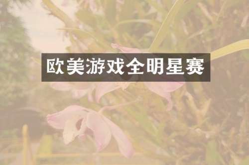 欧美游戏全明星赛