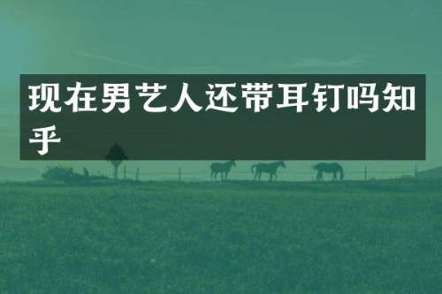 现在男艺人还带耳钉吗知乎