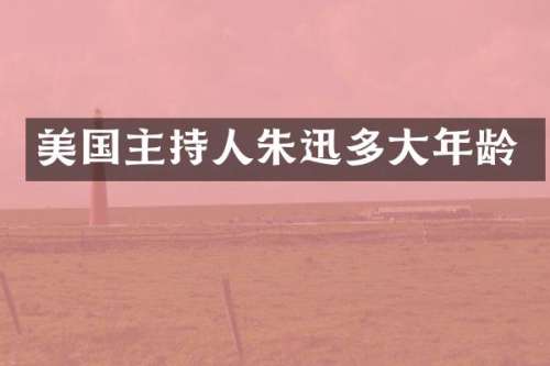 美国主持人朱迅多大年龄
