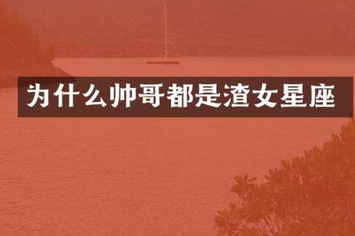 为什么帅哥都是渣女星座