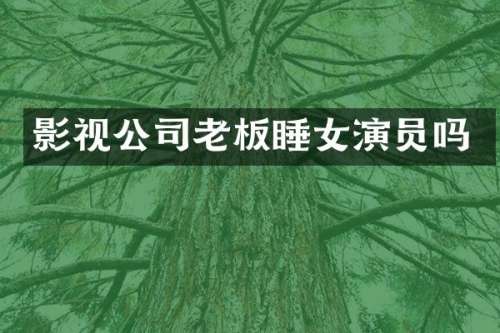 影视公司老板睡女演员吗