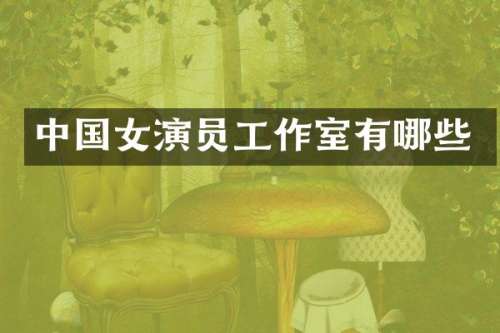 中国女演员工作室有哪些