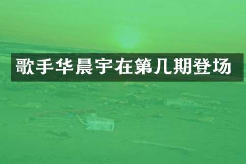 歌手华晨宇在第几期登场