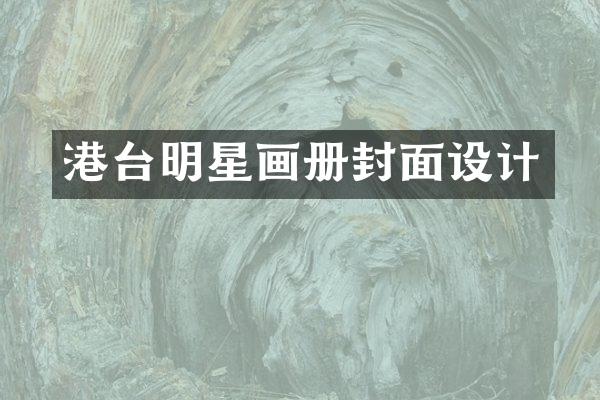 港台明星画册封面设计