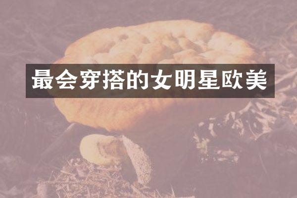 最会穿搭的女明星欧美