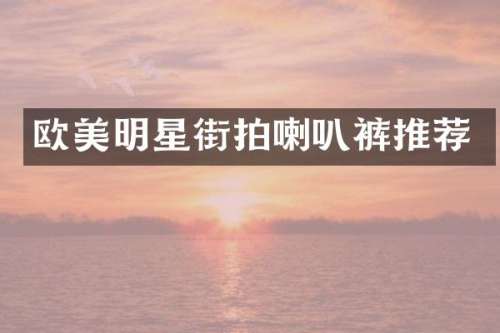 欧美明星街拍喇叭裤推荐