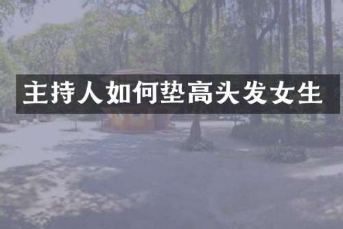 主持人如何垫高头发女生