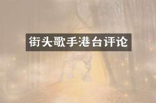 街头歌手港台评论