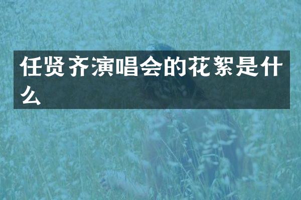 任贤齐演唱会的花絮是什么
