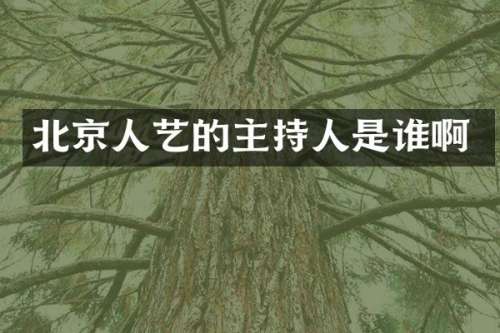北京人艺的主持人是谁啊