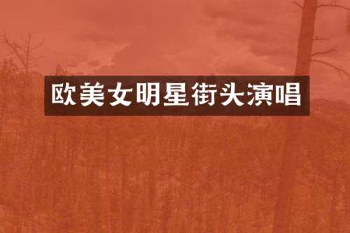 欧明星街头演唱