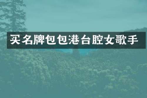 买名牌包包港台腔女歌手