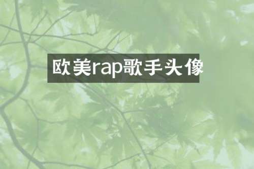 欧美rap歌手头像