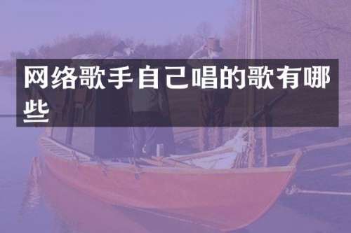 网络歌手自己唱的歌有哪些