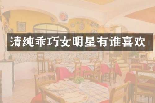 清纯乖巧女明星有谁喜欢