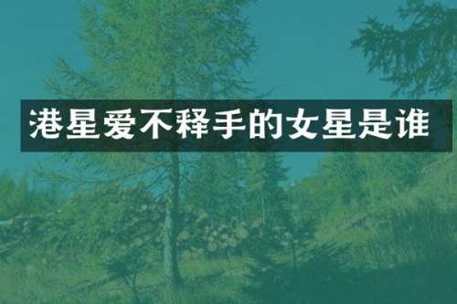 港星爱不释手的女星是谁