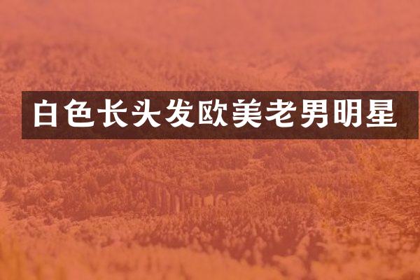 白色长头发欧美老男明星
