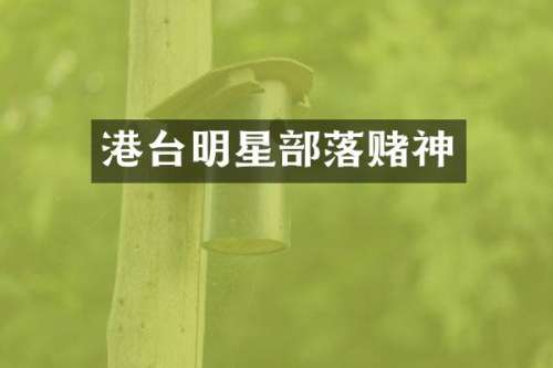 港台明星部落赌神