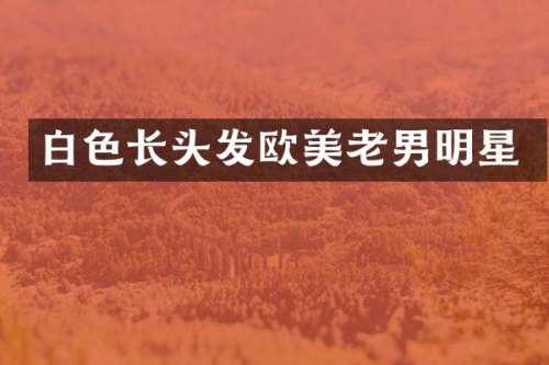 白色长头发欧美老男明星