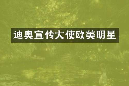 宣传大使欧美明星