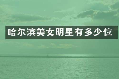 哈尔滨明星有多少位