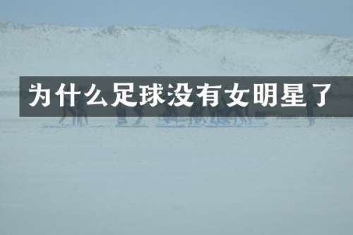 为什么足球没有女明星了