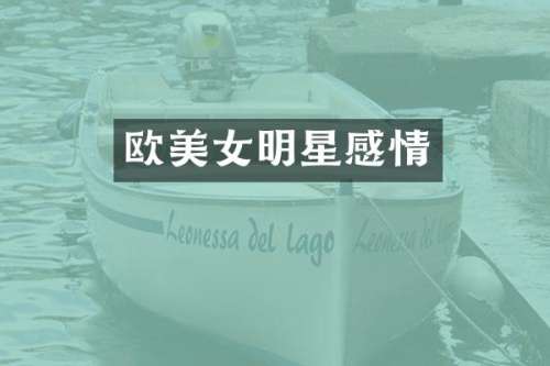 欧明星感情