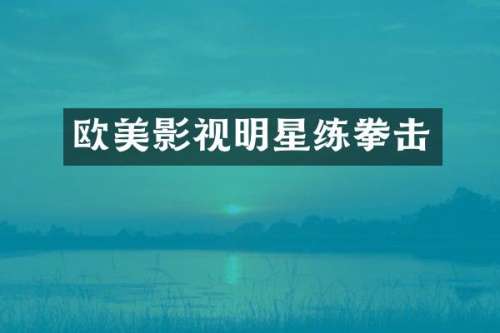 欧美影视明星练拳击