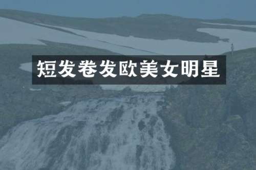 短发卷发欧明星