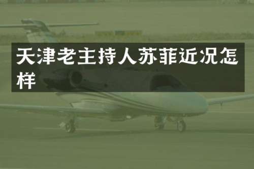天津老主持人苏菲近况怎样